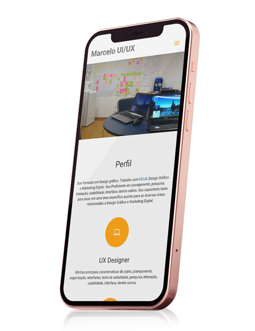 Mockup portfolio mobile