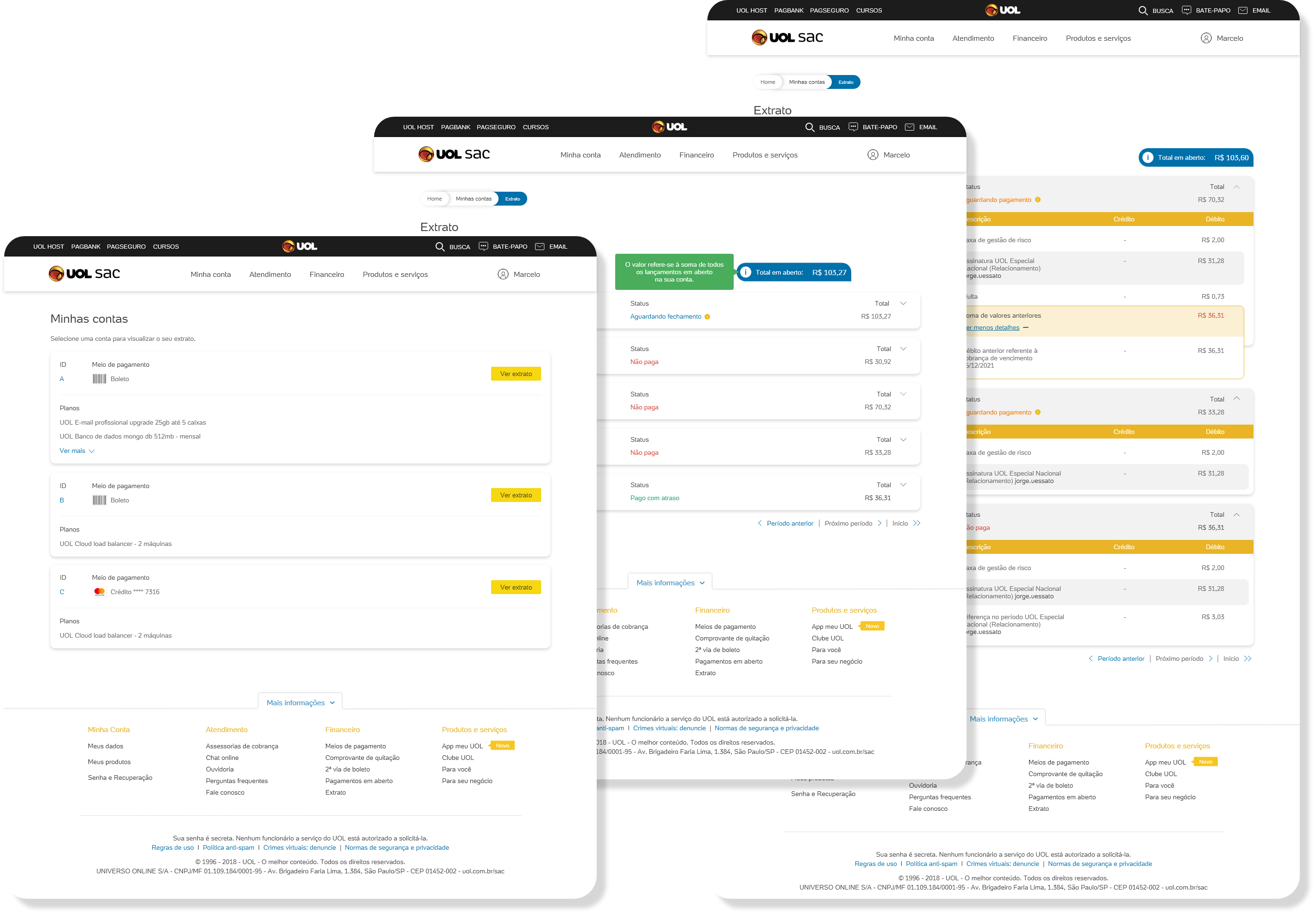 Mockup extrato alta fidelidade